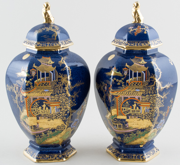 Covered Vases pair of c1895